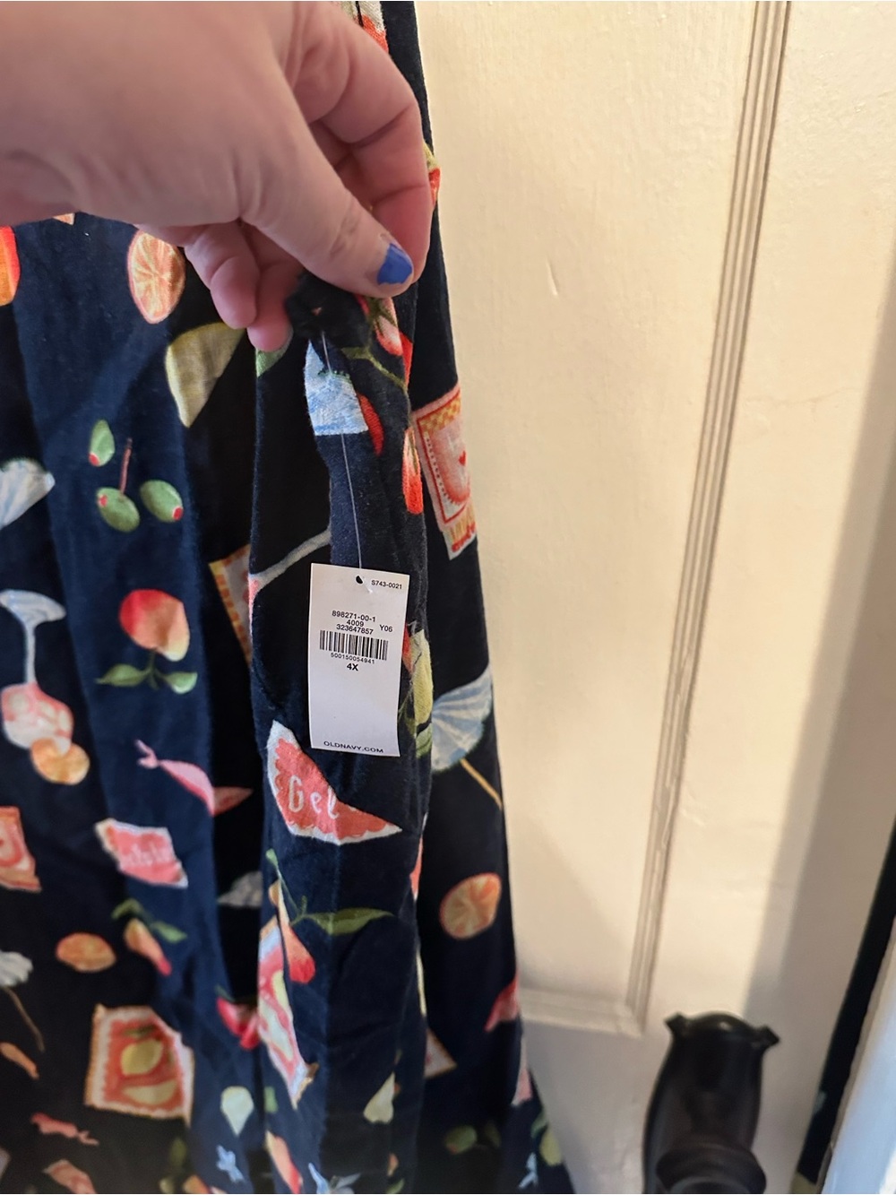 Line-Blend Apron-Neck Mini Shift - Picture 4 of 10